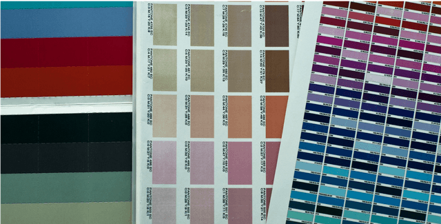Printed color sheets
